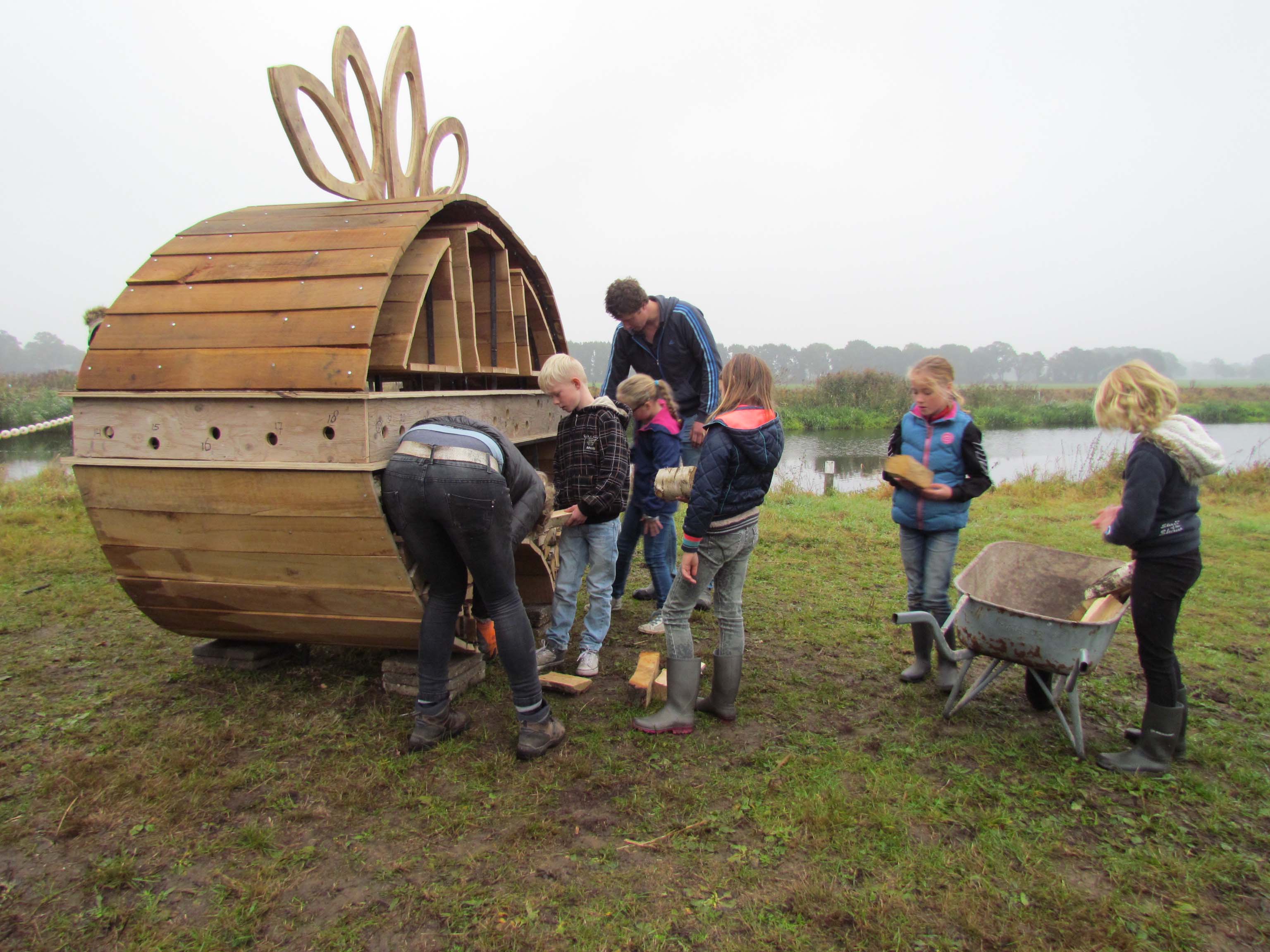 Landmark in natuurgebied